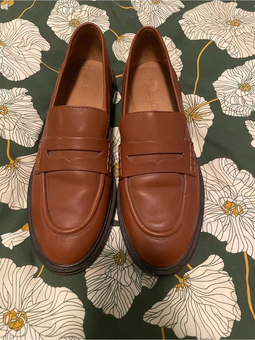 Women’s Brown Madewell Loafers, Size 9